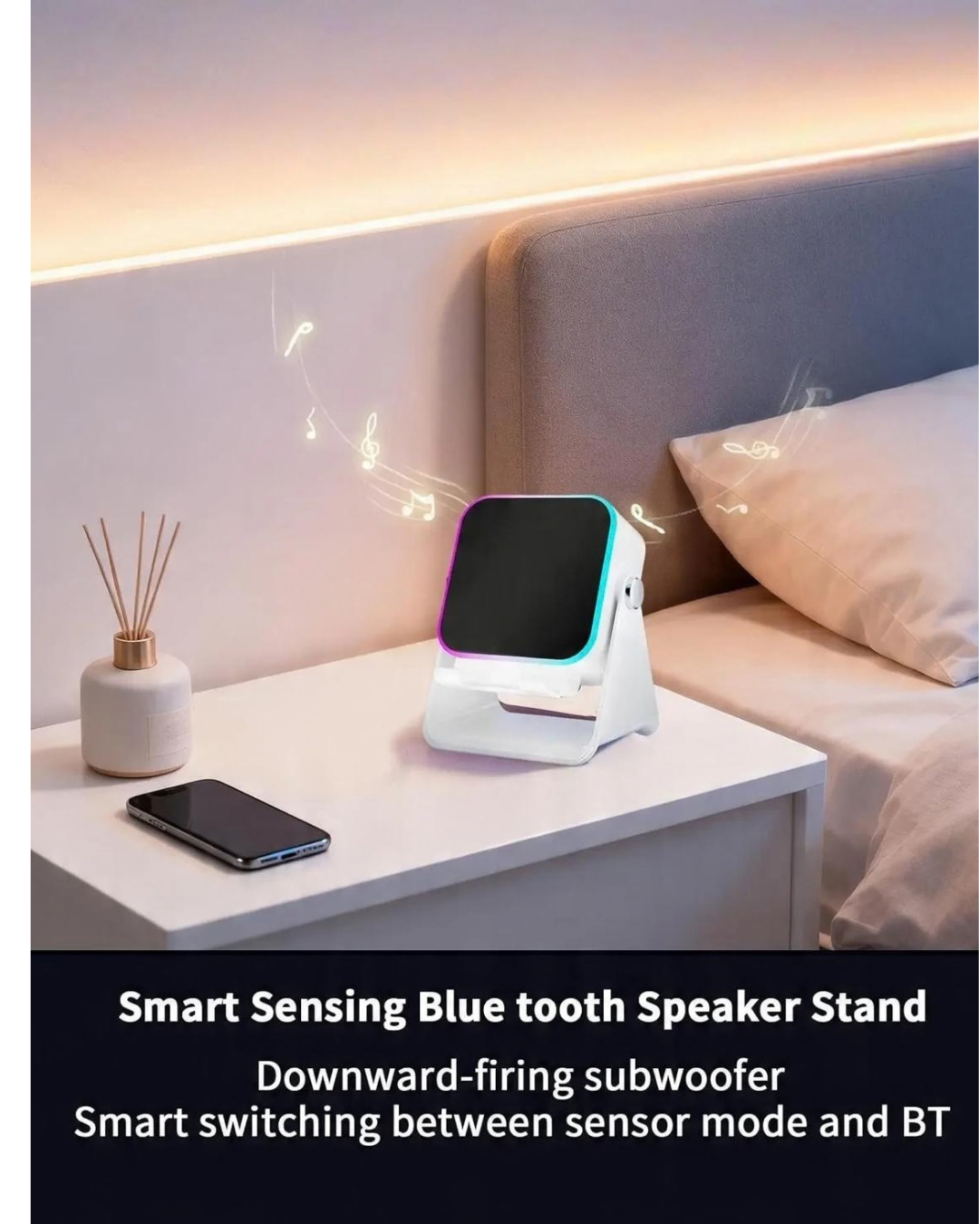 GlowSync 5-in-1 Wireless Speaker & Charging Stand